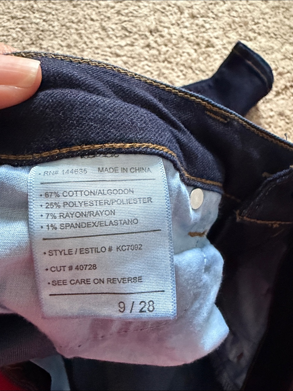 KanCan Dark Navy Skinny Jeans - Picture 5 of 5